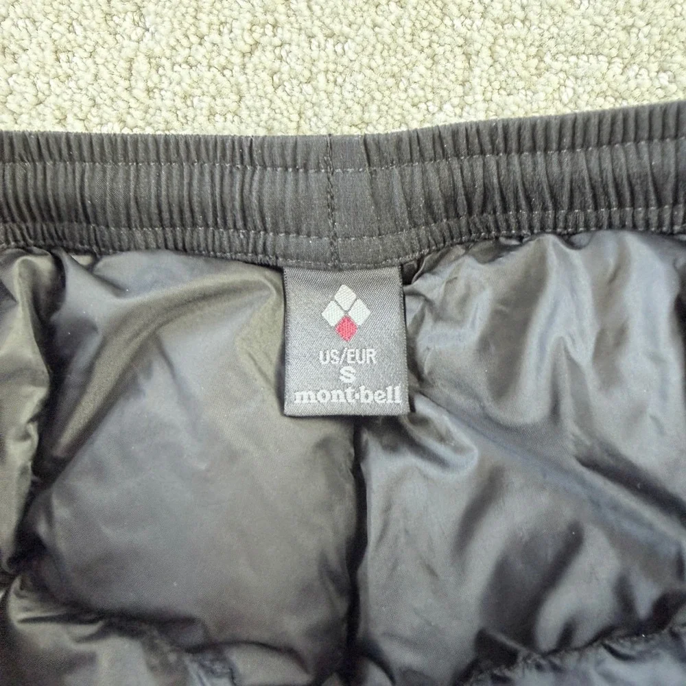 Montbell DRYTEC Down Pants Mens S Black Excellent 800 Fill Power 2301458